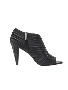 Vince Camuto Anara Peep Toe Ankle Booties Black Heels Size 7